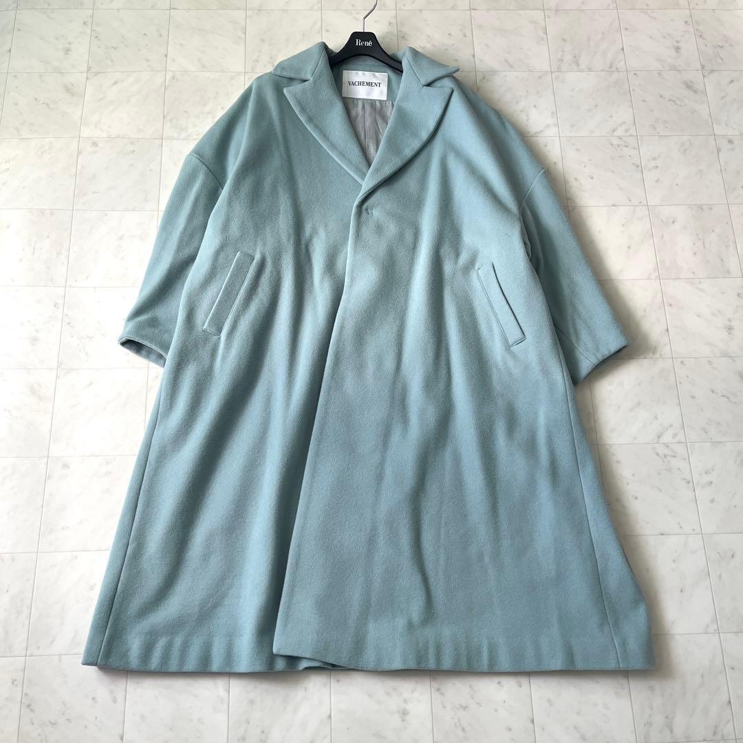 美品♡ヴァシュモン オーバーサイズコート ロングコート チェスター ベルト