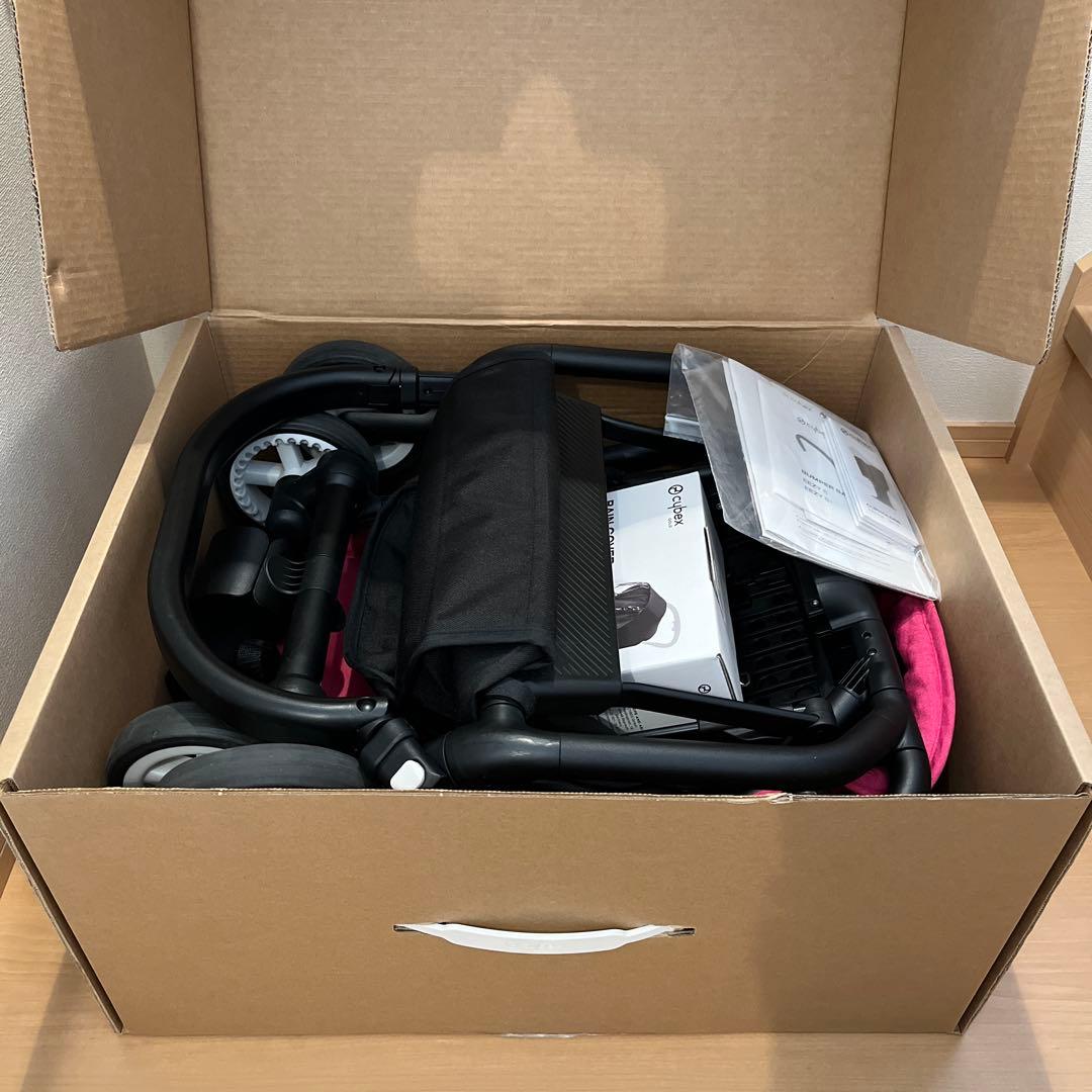 美品　cybex EEZY S パッションピンク ベビーカー　5点セット