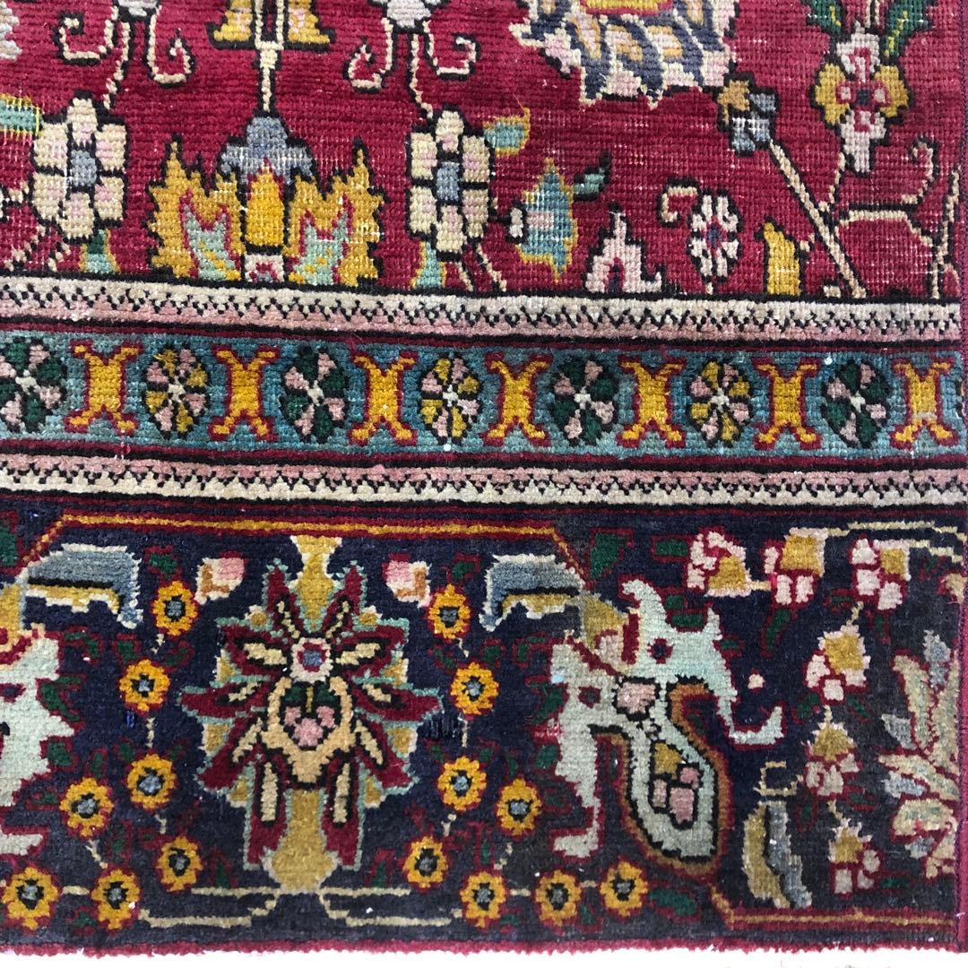 ペルシャ絨毯 ペルシャヴィンテージラグ 171x146 手織り オールド