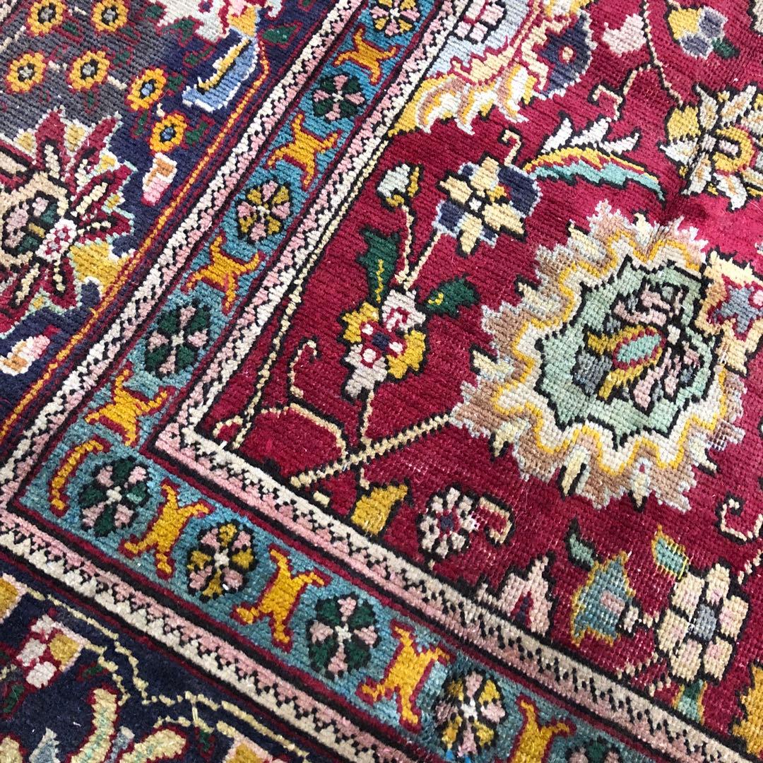 ペルシャ絨毯 ペルシャヴィンテージラグ 171x146 手織り オールド