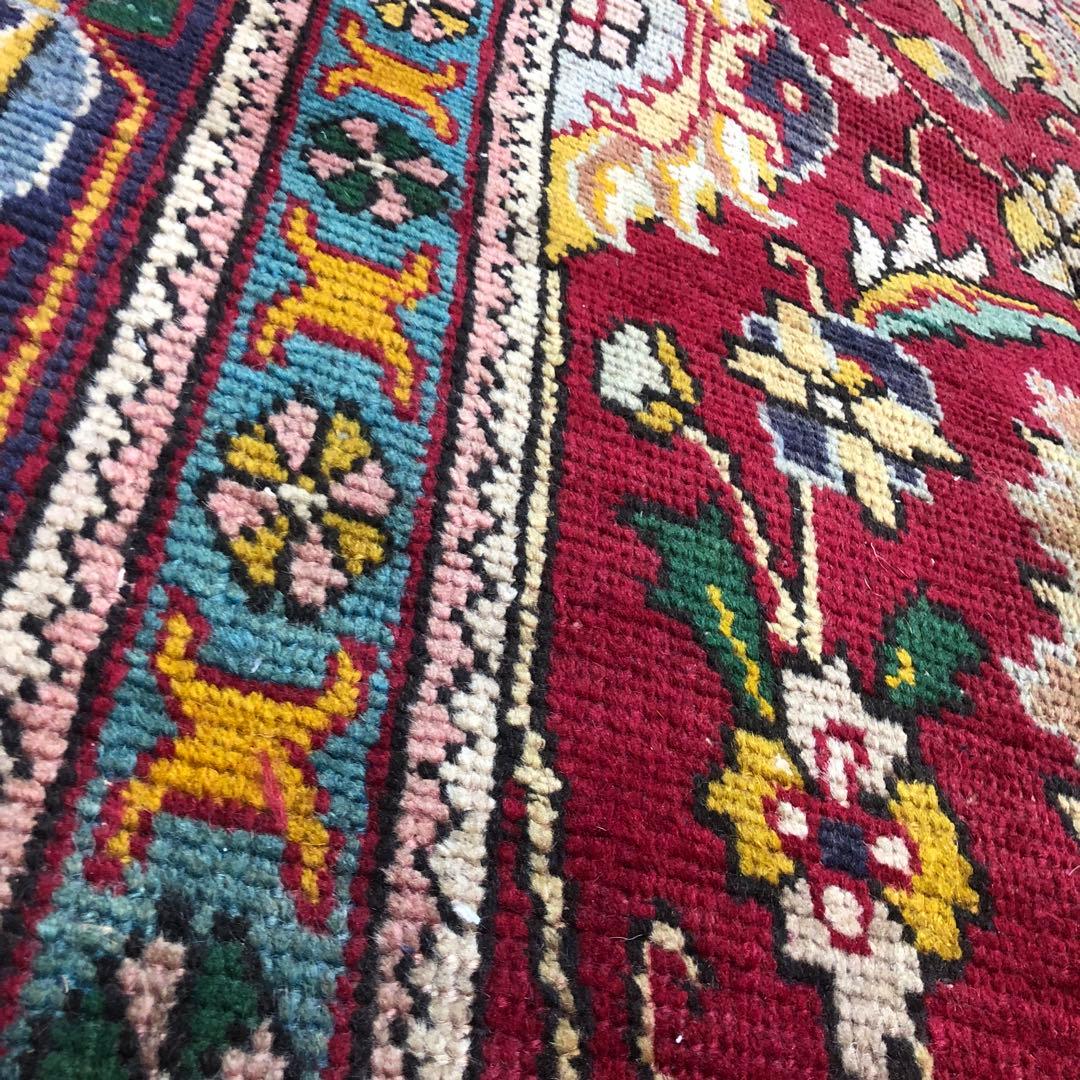 ペルシャ絨毯 ペルシャヴィンテージラグ 171x146 手織り オールド