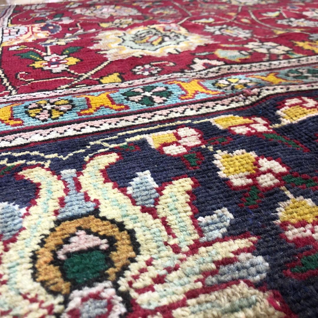 ペルシャ絨毯 ペルシャヴィンテージラグ 171x146 手織り オールド