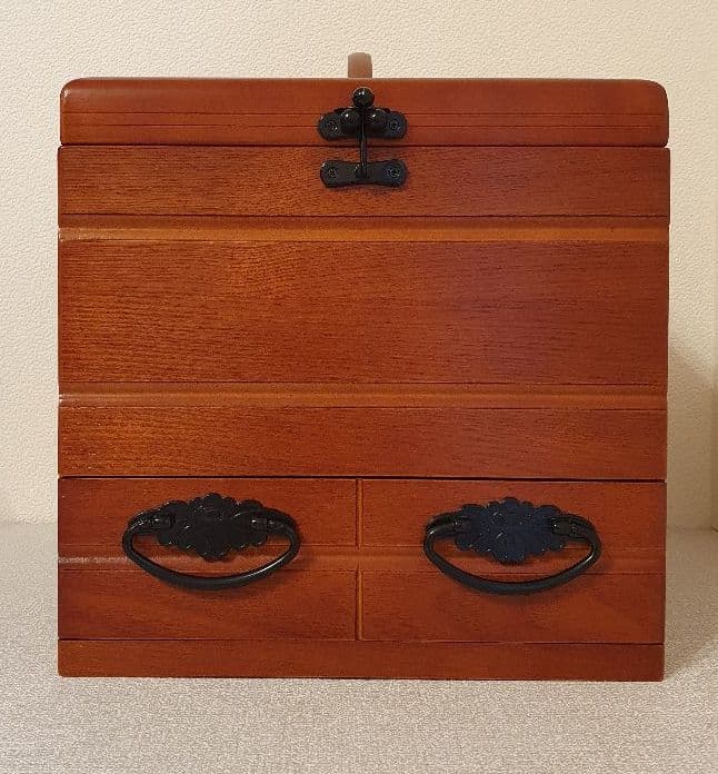 レトロ卓上ドレッサー/メイクボックス