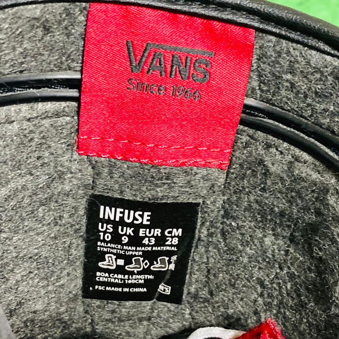 28cm 高性能 VANS INFUSE BOA スノーボード ブーツ メンズ