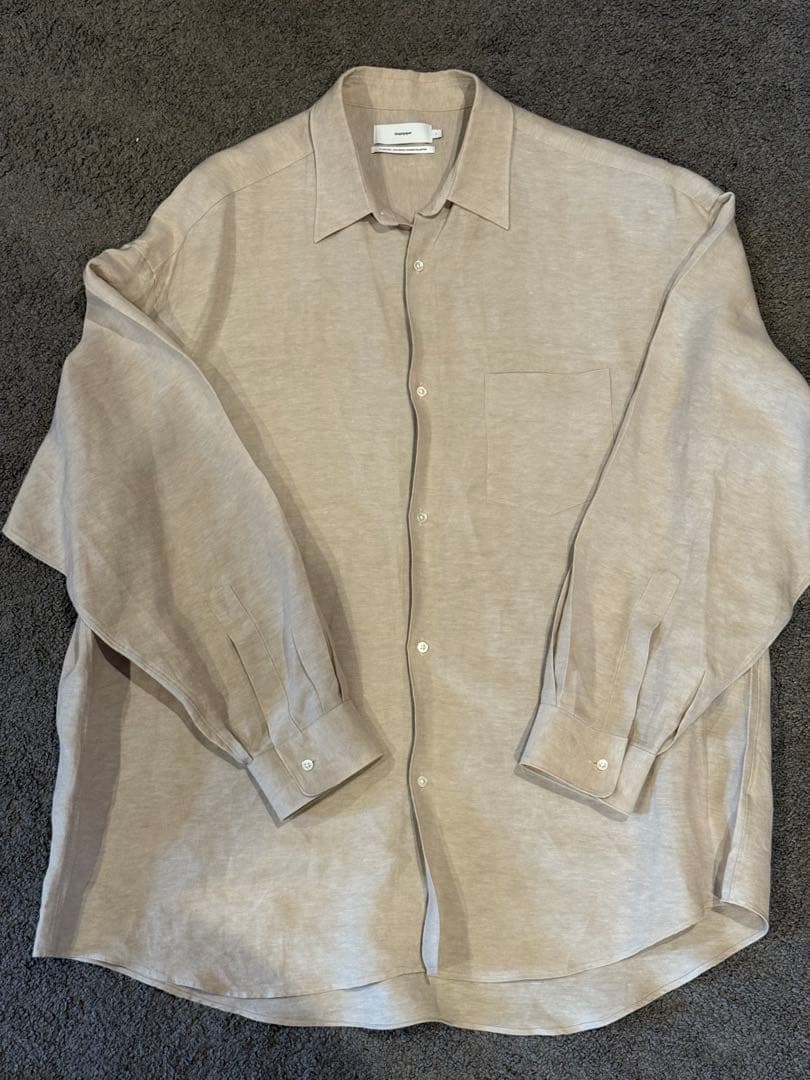 あ*う様 Graphpaper 25SS LINEN CUPRO ワイド シャツ
