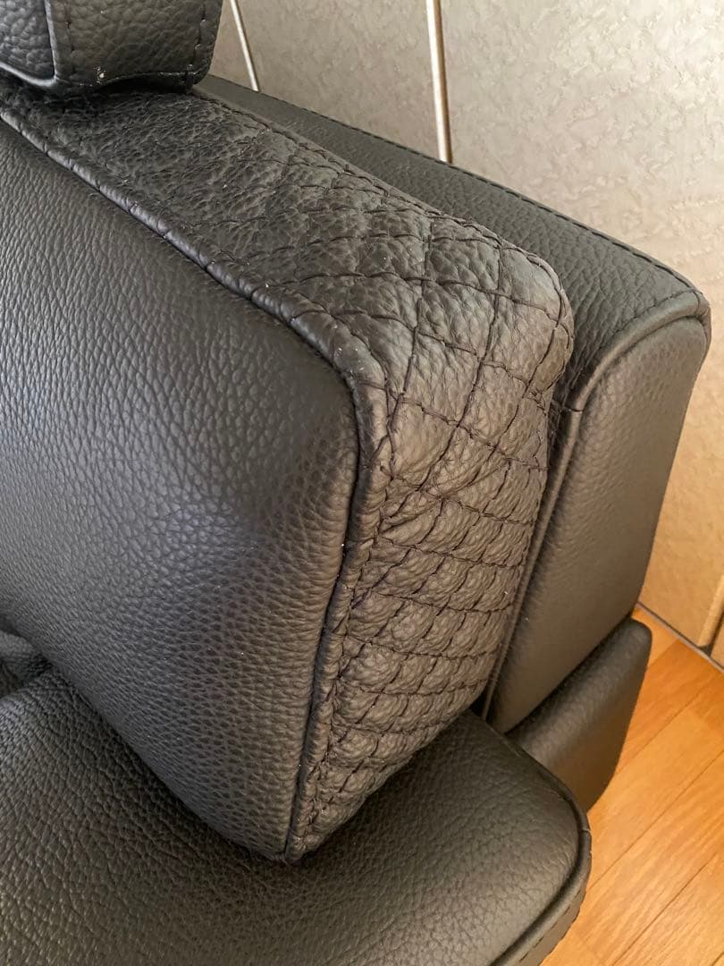 【展示品】ケルビン　ジョルマーニ　黒総革　購入約50万円　高級ソファ　美品