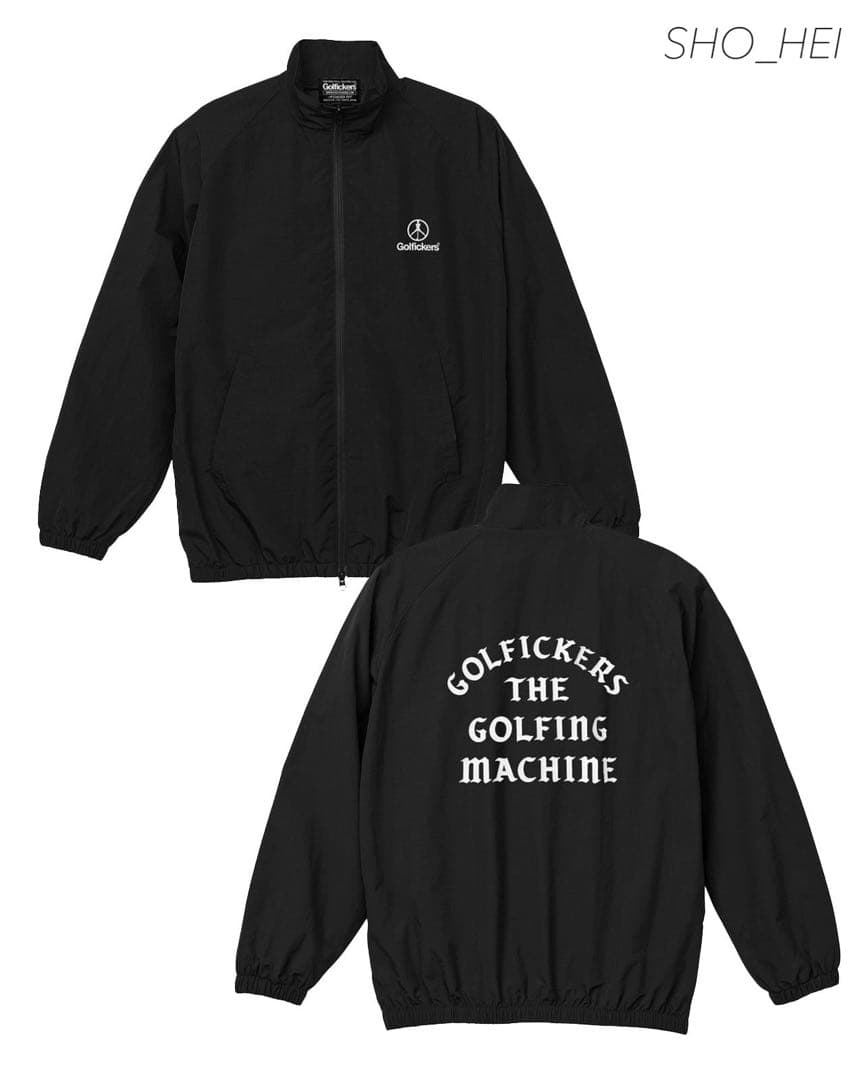 【新品】Golfickers ナイロンジャケット（黒Ｍ）