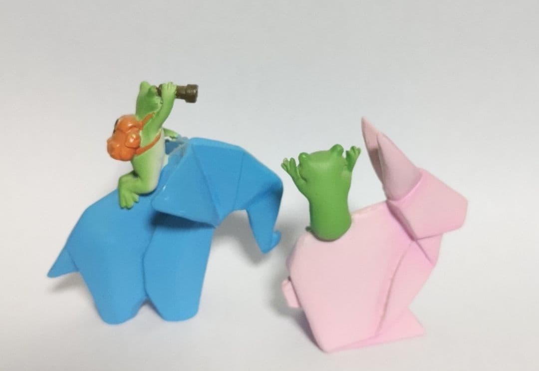 カエルのコポー　折り紙　コンプ　４体セットで　　コポー　置物　匿名配送