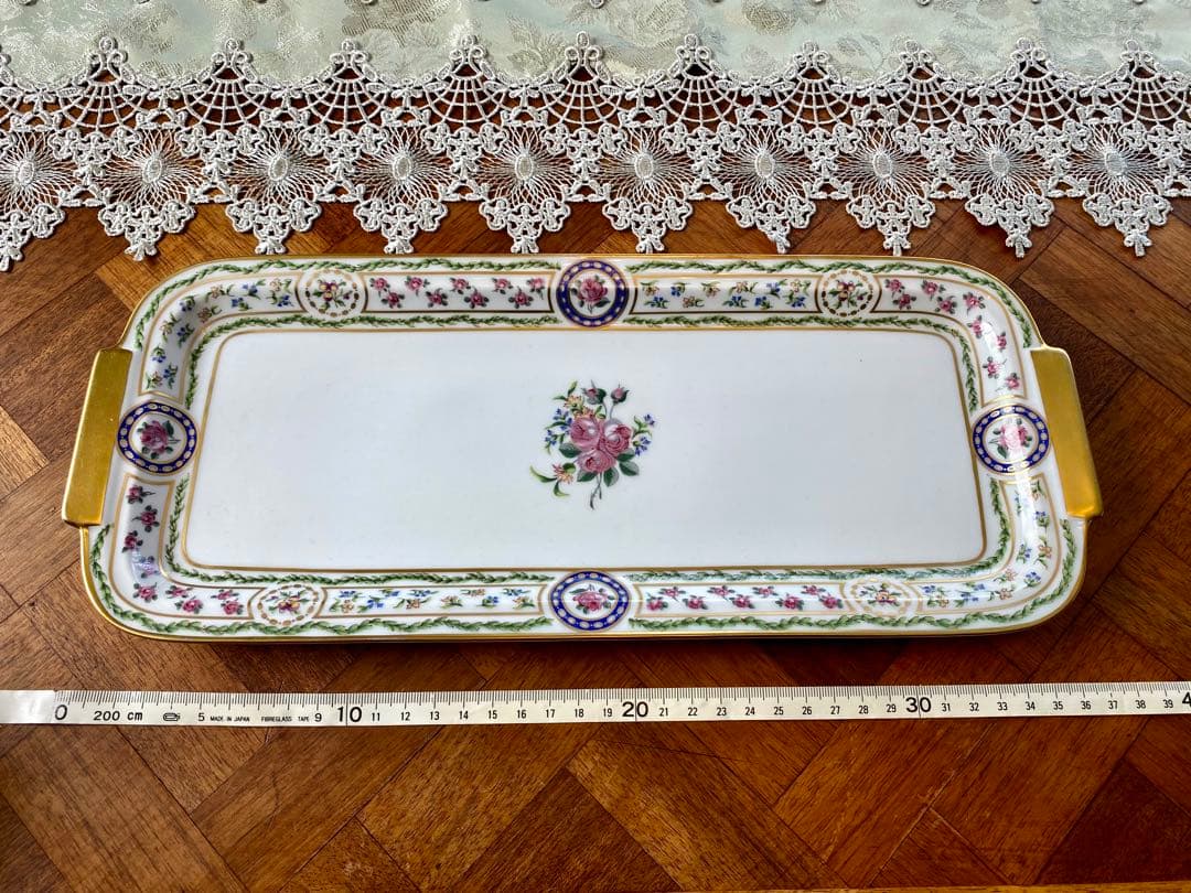 リモージュ アビランド ルーヴシエンヌ 大皿 長皿 サンドイッチ ルーブシエンヌ