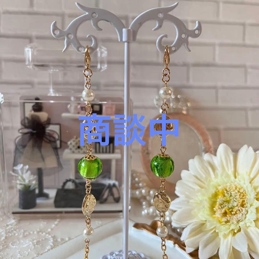 ♪❤️ ランプワーク　トンボ玉　マスクチェーン　メガネチェーン