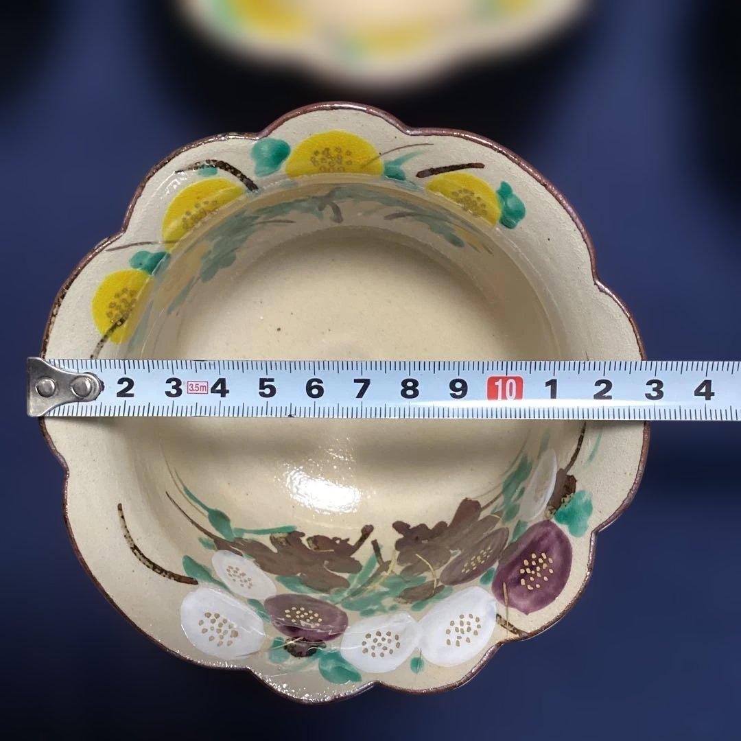 京焼乾山写菊絵向付10客　　新品未使用　法事の器