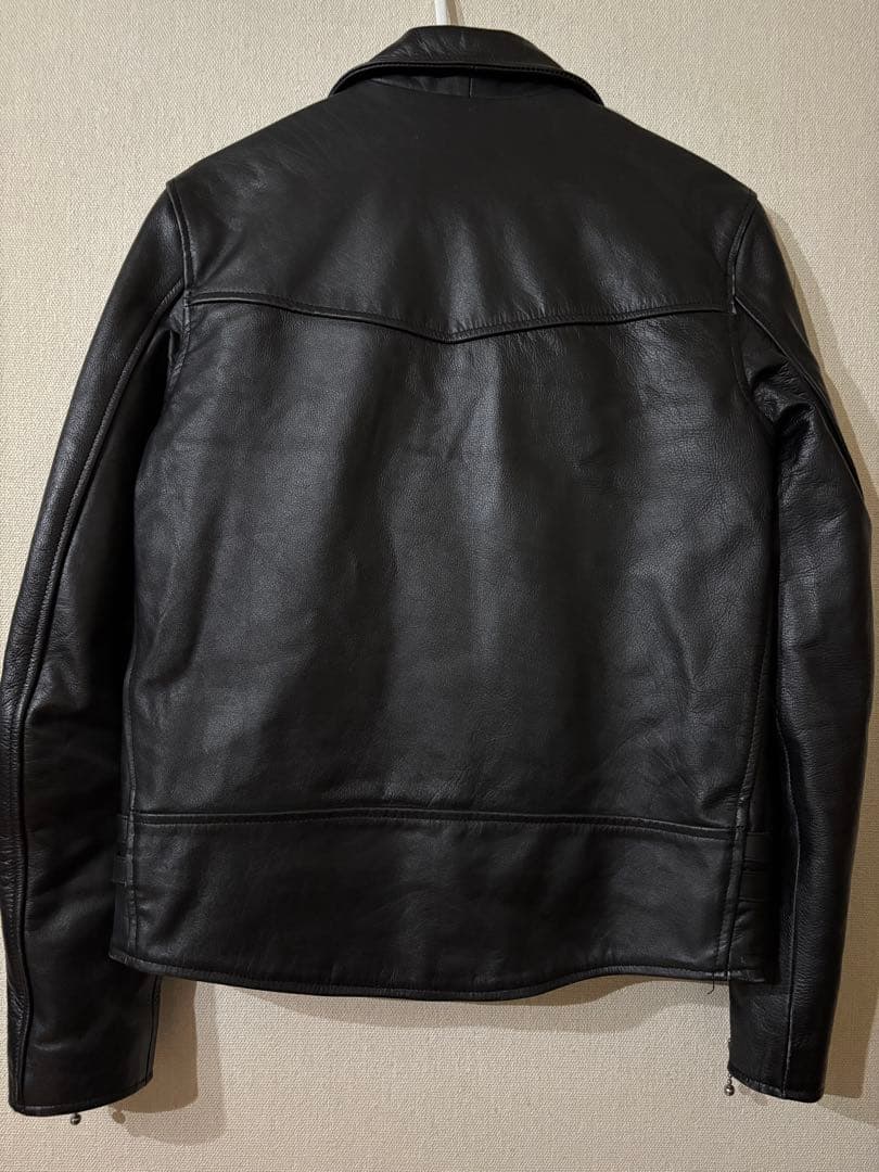 HORN WORKS ブラックレザー ダブルライダース M