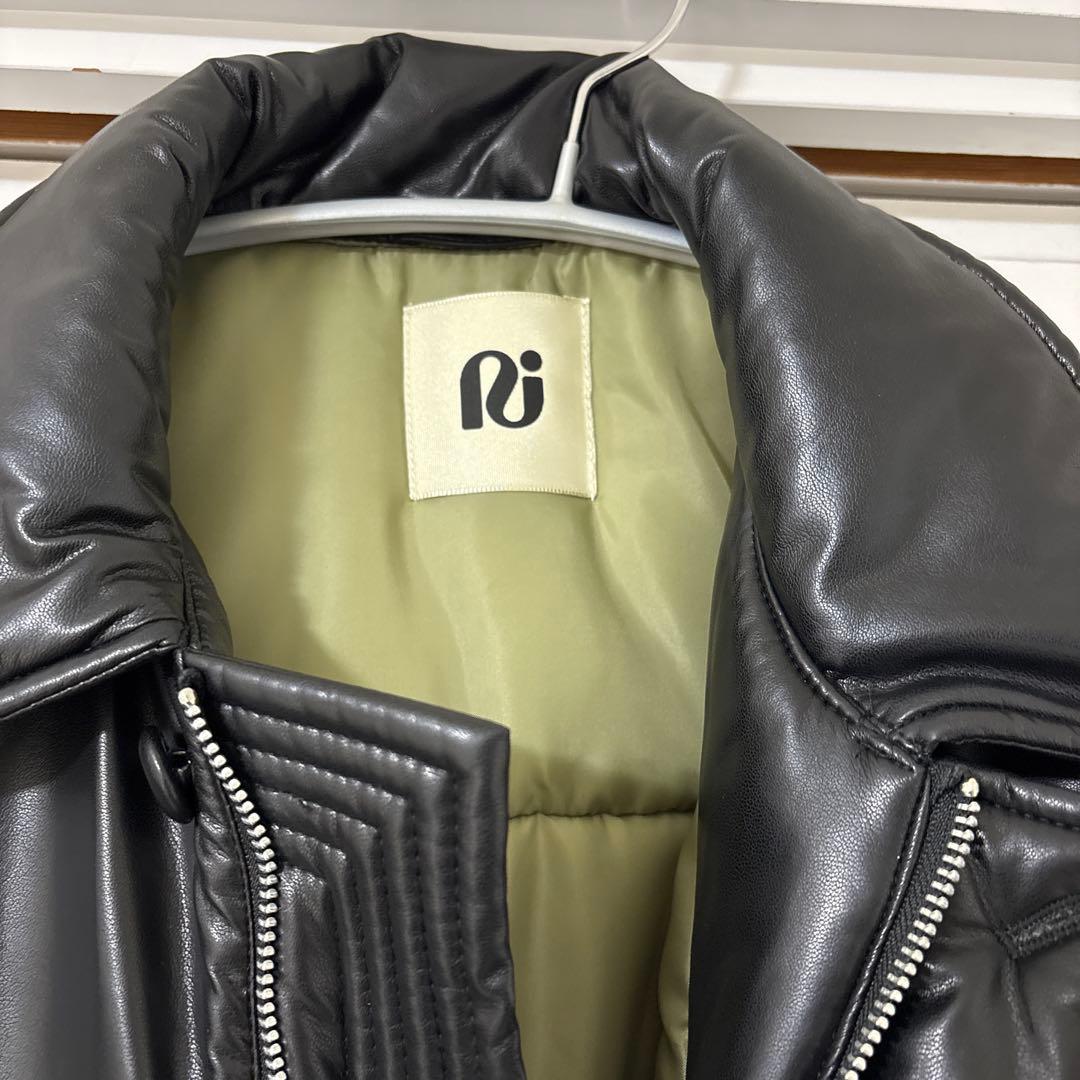 完売　null. PUFFYエコレザーブルゾン