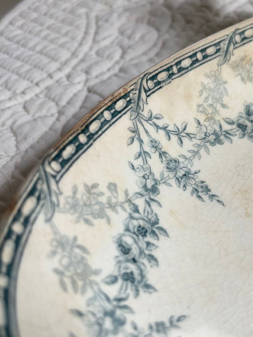 ◆フランスアンティーク｜ラスト1点100年前クレイユエモントロー、楕円、ラヴィエ