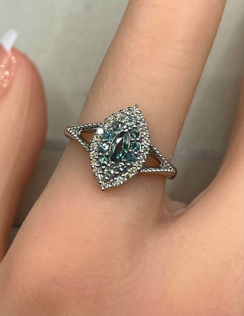 専用JL204★高級 アレキサンドライト0.4ct ダイヤ pt リング ソ付