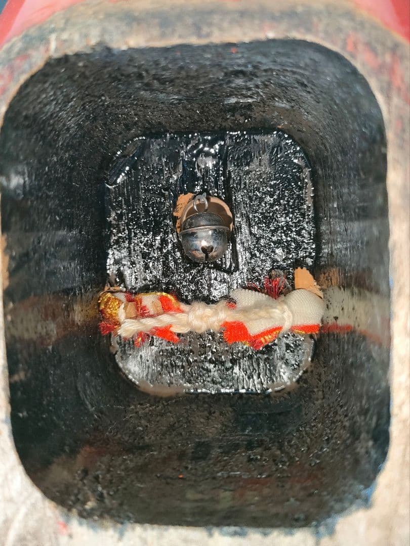 七五三　ぽっくり　朱塗り千羽鶴