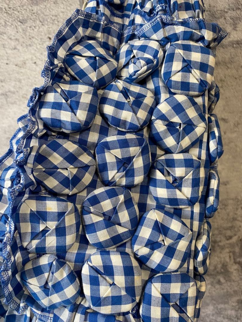 コムデギャルソン　変形チェック千鳥格子スカート