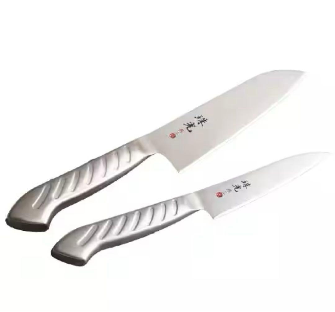 セール アーネスト株式会社　燕三匠　オールステンレス包丁　珠光　2本セット 新品
