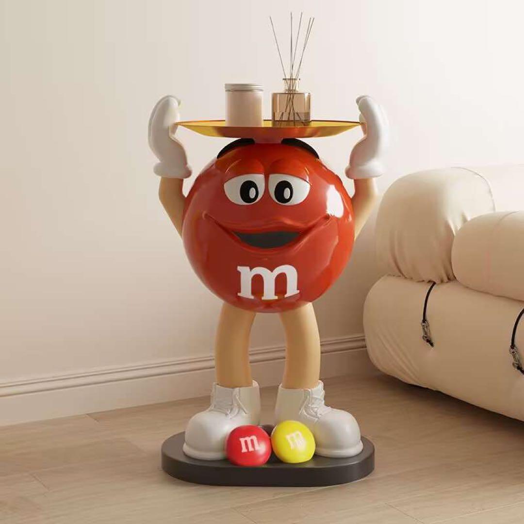 新品 特大 M&M's エムアンドエムズ サイドテーブル フィギュア