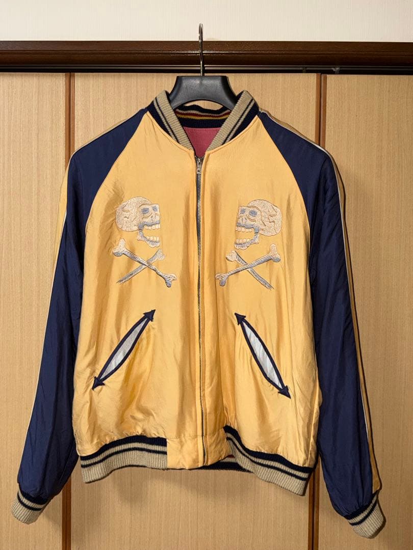 ★テーラー東洋 虎顔×CHEVY LOVER リバーシブルスカジャンL