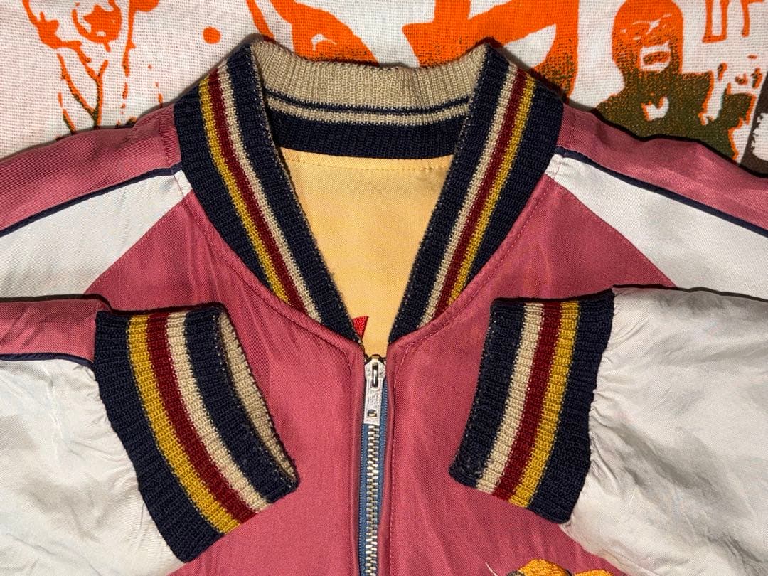 ★テーラー東洋 虎顔×CHEVY LOVER リバーシブルスカジャンL