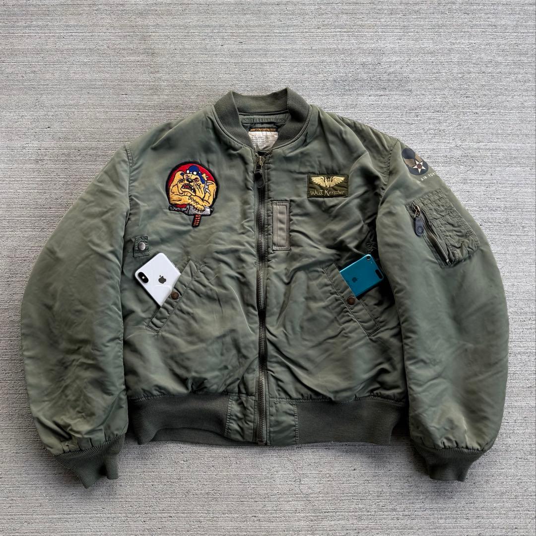 90s 短丈　ma1 flight jacket Air Force alpha