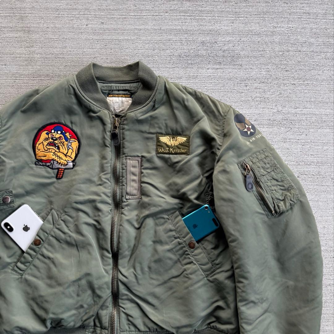 90s 短丈　ma1 flight jacket Air Force alpha