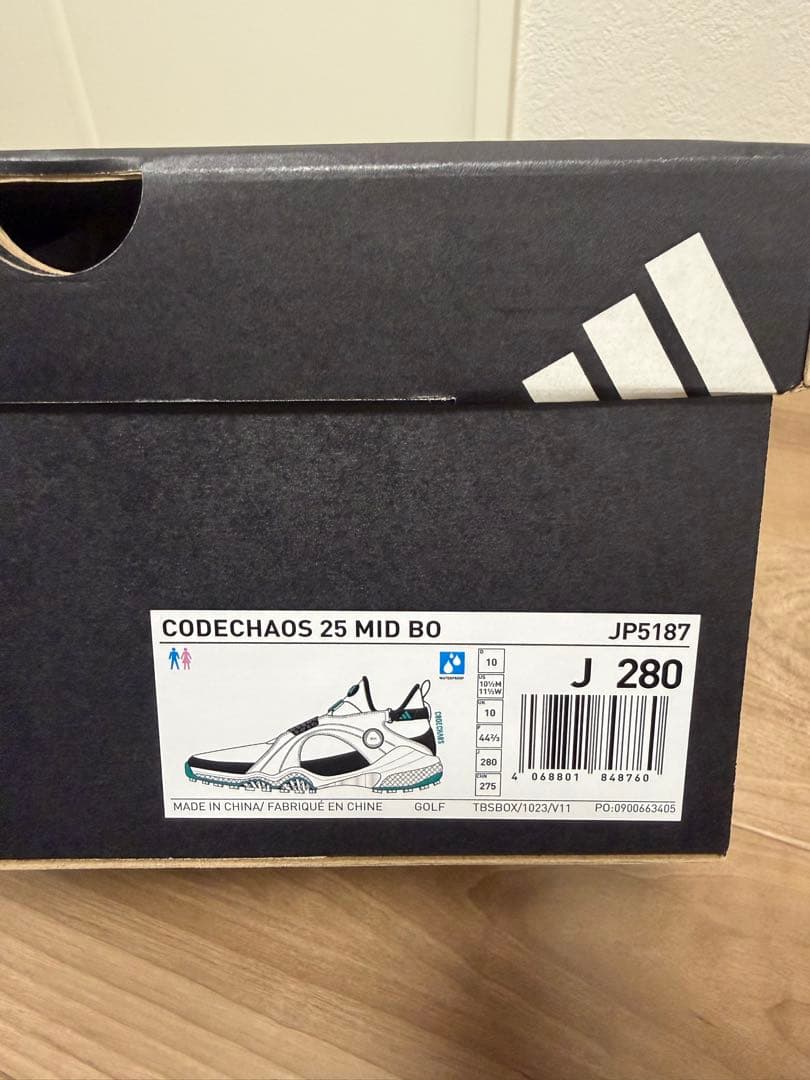 アディダス コードカオス 25 ミッドボア スパイクレスシューズ ゴルフシューズ