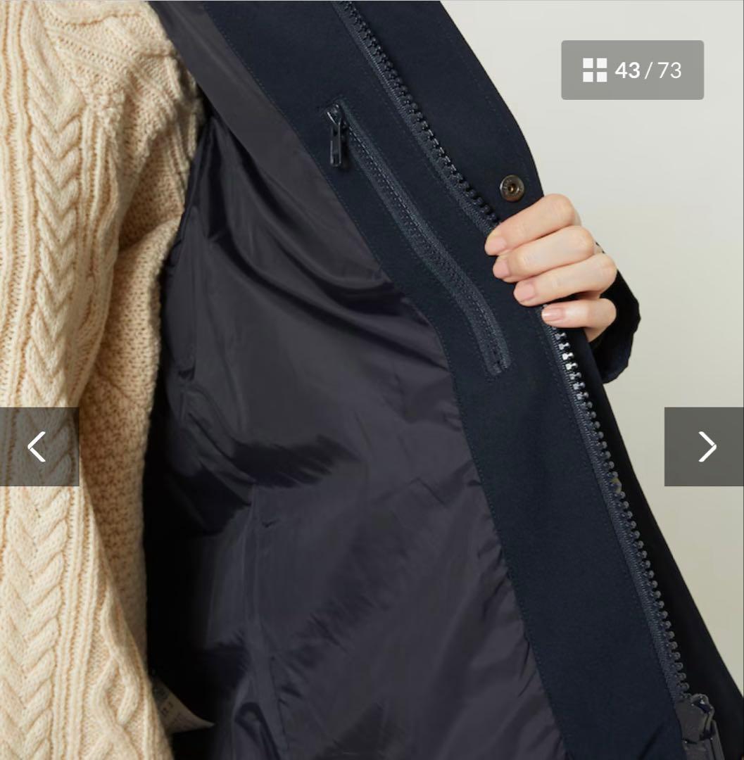 【DANTON /ダントン】SHORT DOWN JACKET ネイビー