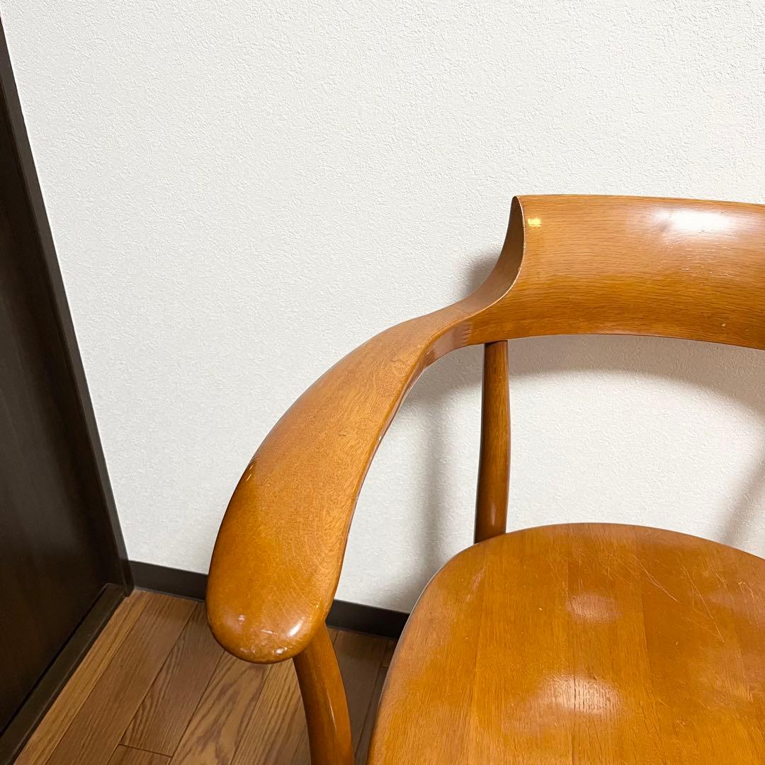 【美品】飛騨産業　クレセント　アームチェア　HIDA CRESCENT ②