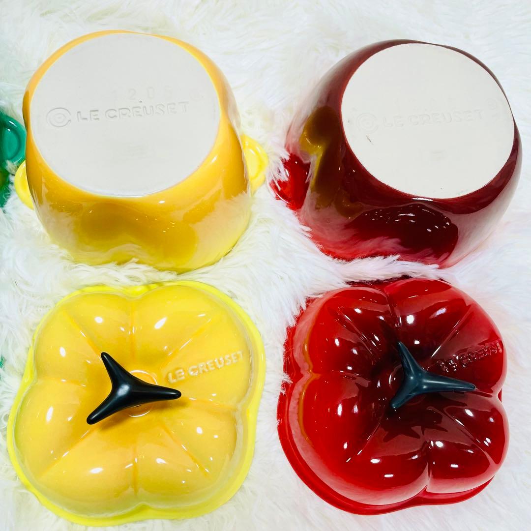 箱付き未使用品　ル・クルーゼ　パプリカ　ココットミニ　4個セット