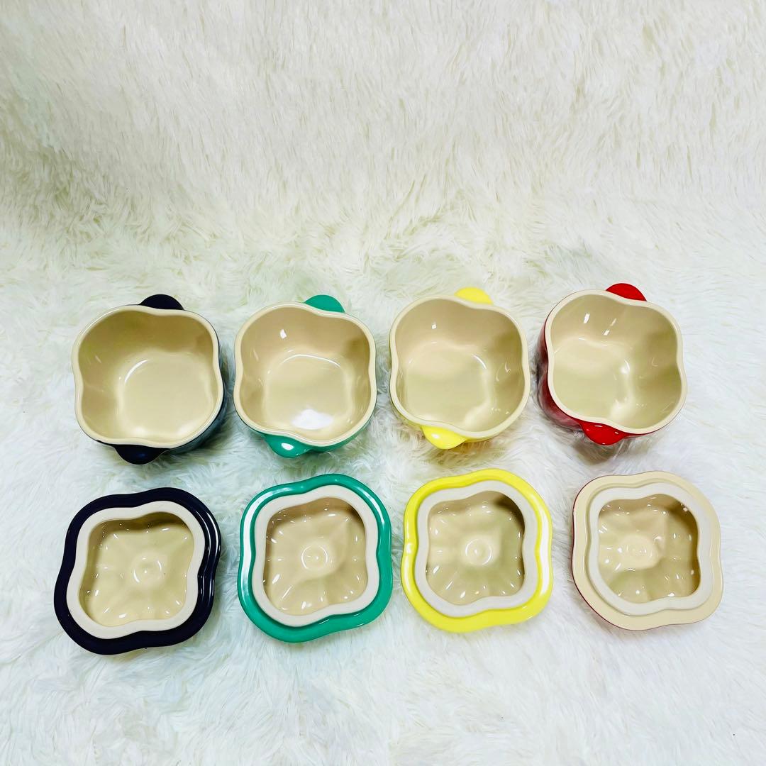 箱付き未使用品　ル・クルーゼ　パプリカ　ココットミニ　4個セット