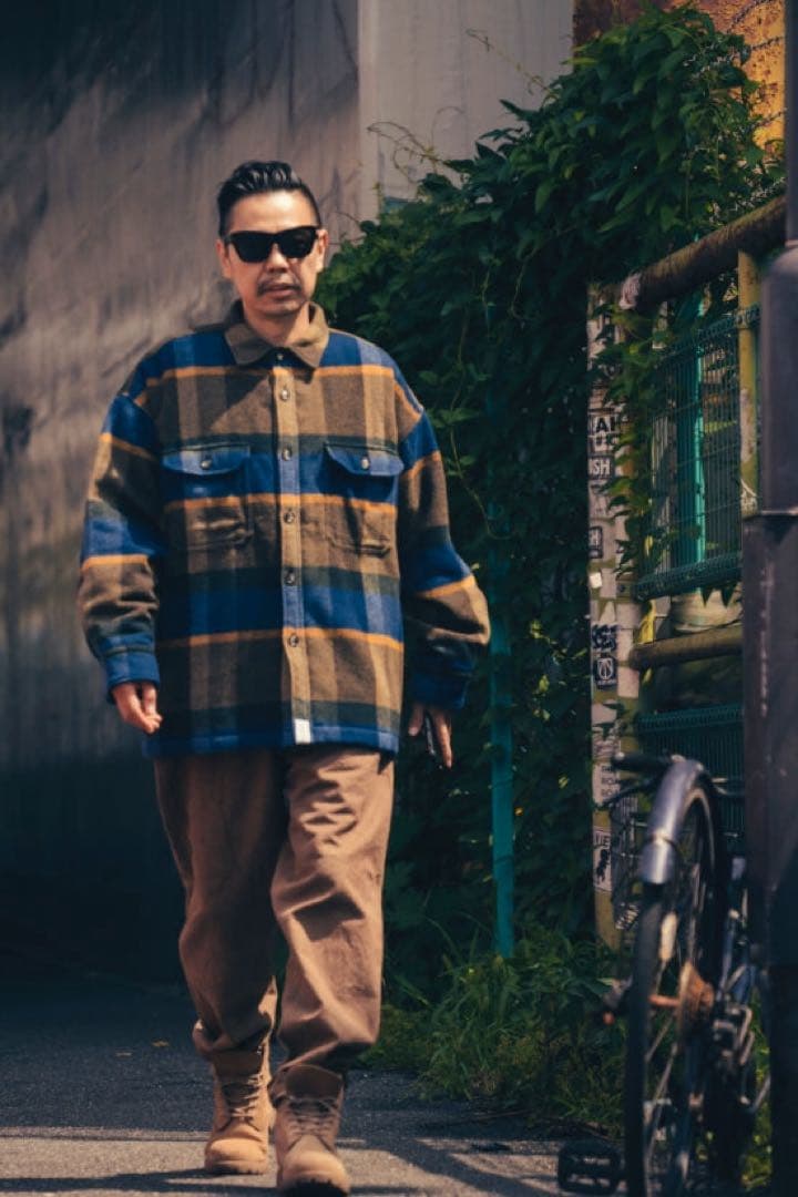 トップス DESCENDANT 21AW CLAIRTON PLAID JACKET