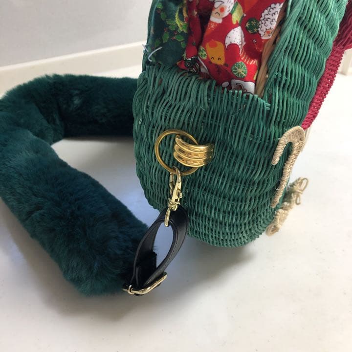 クリスマス籐バック