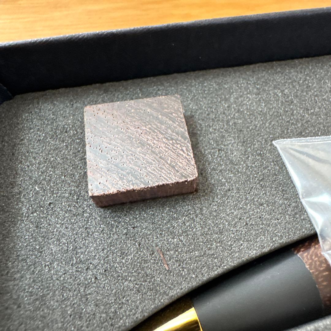 新品 野原工芸 シャーペン インドローズウッド 新型 ゴールド金具 付属品完備