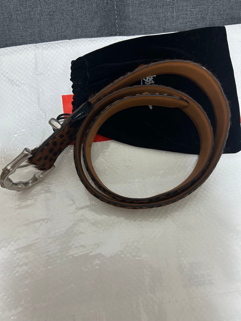 小物 stussy leopard belt