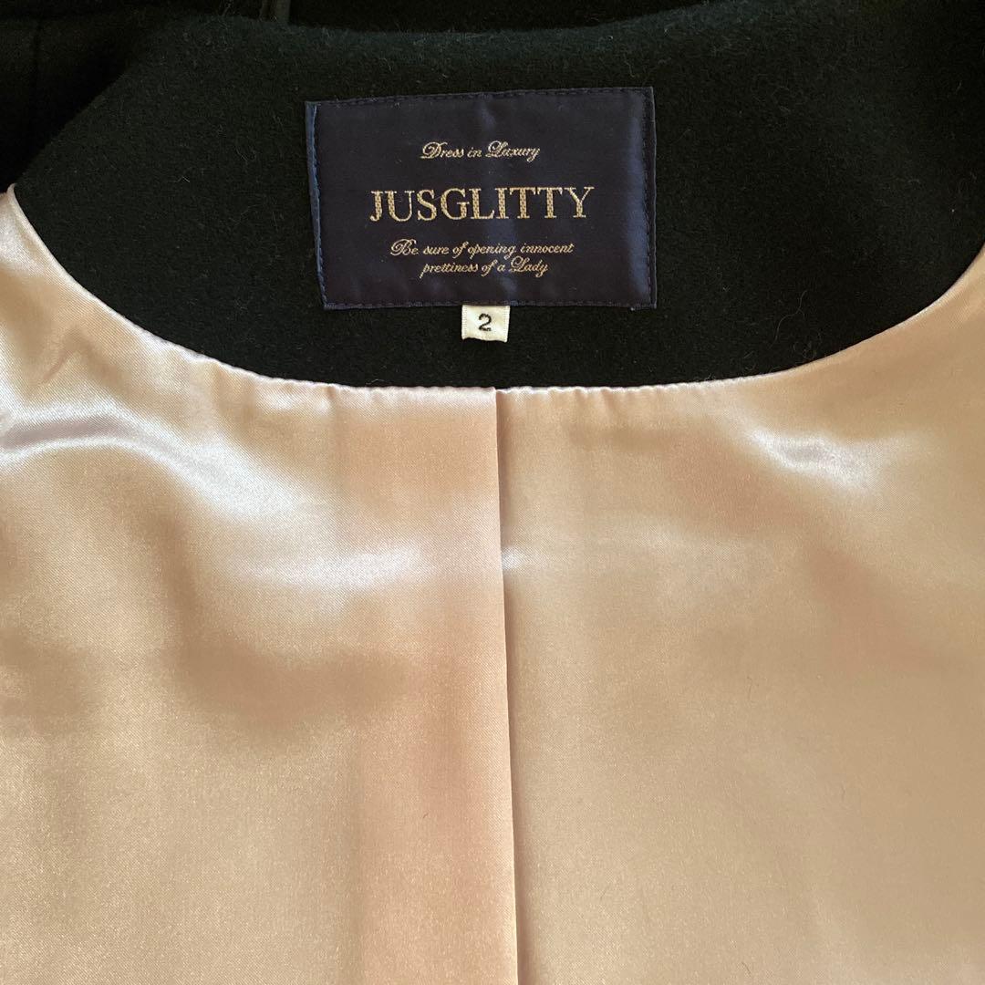 専用　お値下げ　美品　JUSGLITTY ダッフルコート ブラック　Ｍ