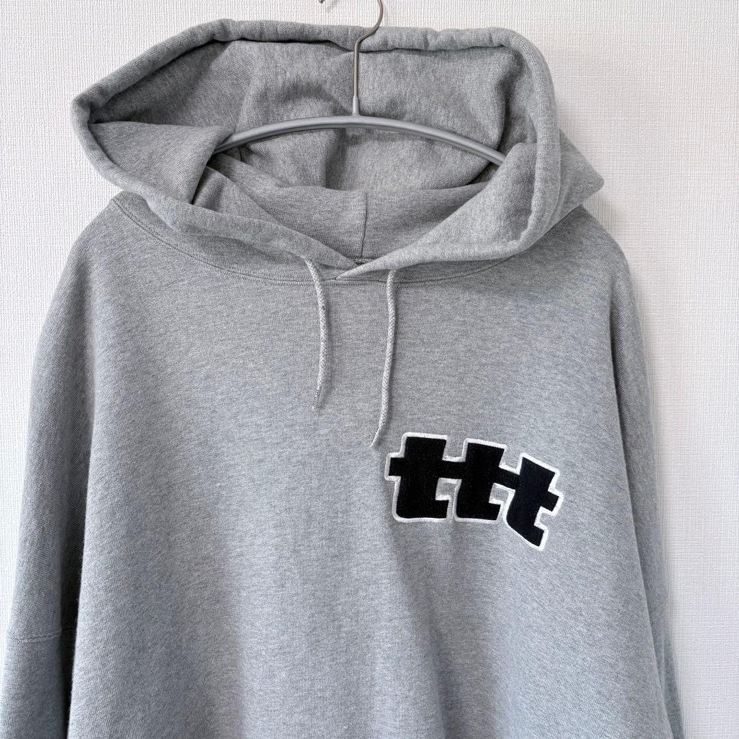TTT MSW ロゴワッペン パーカー XL グレー Logo Hoodie