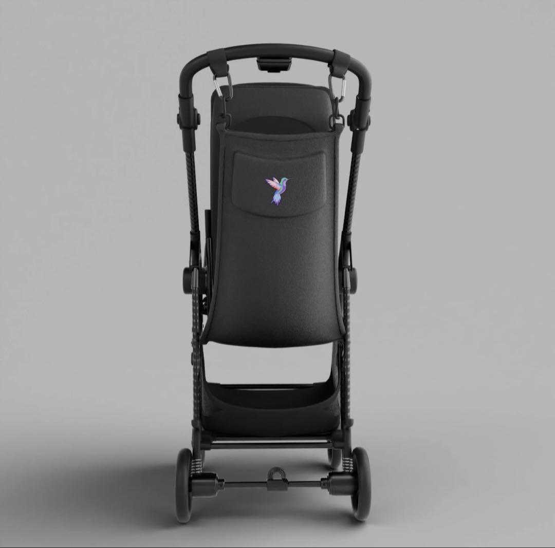 【新品未使用未開封】即日発送 hoppie ブラックベビーカー 追加シート付き