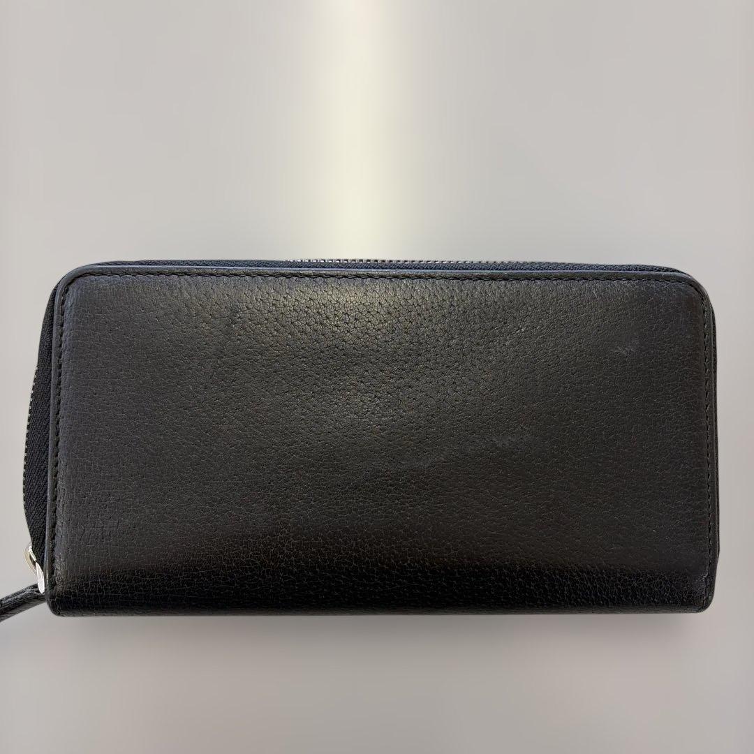 t*n様 グッチ レザー ロゴ ラウンドファスナー 長財布 GUCCI 美品