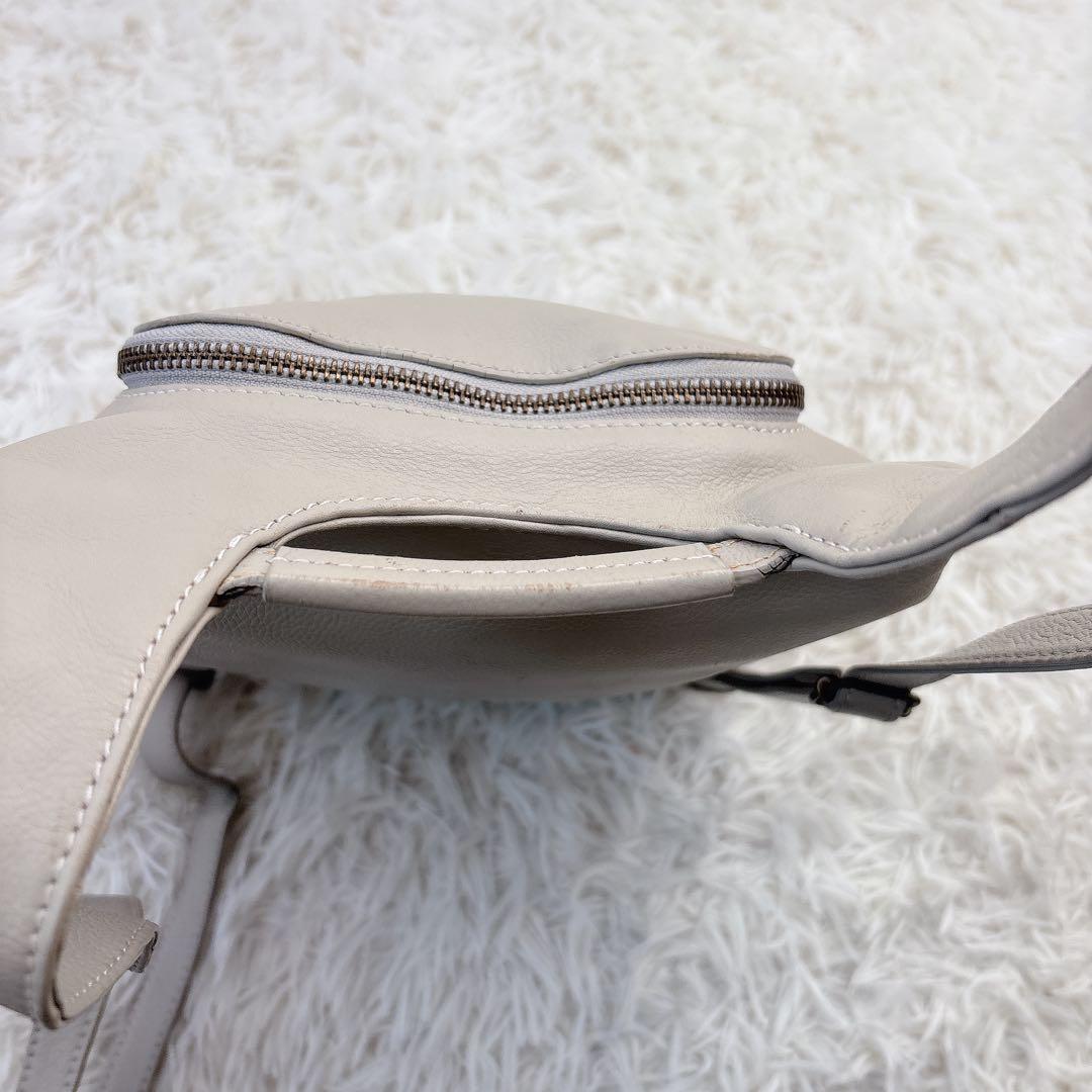 MOTHERHOUSE マザーハウス レザーリュック グレーベージュ ミニマトウ