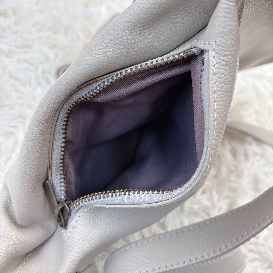 MOTHERHOUSE マザーハウス レザーリュック グレーベージュ ミニマトウ