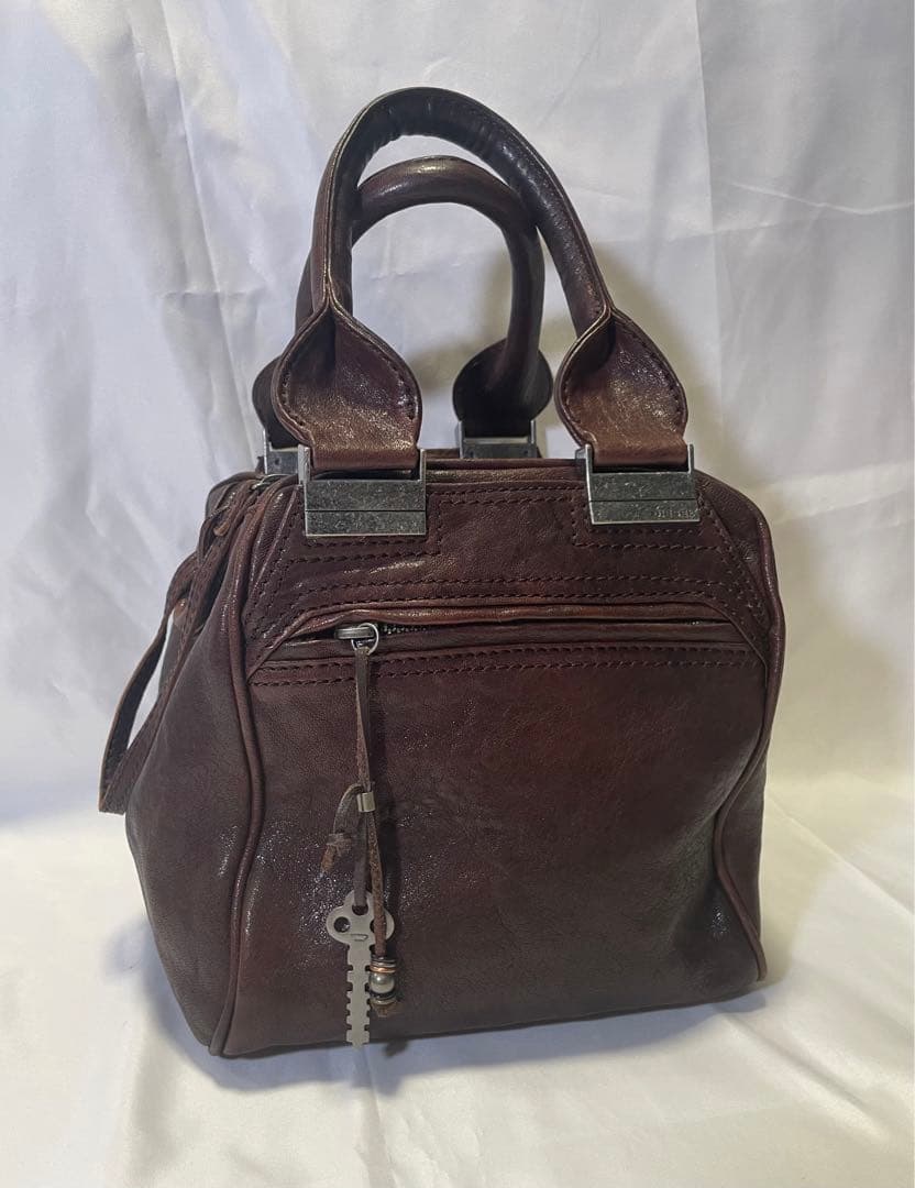 DIESEL archive leather bag brown モード y2k