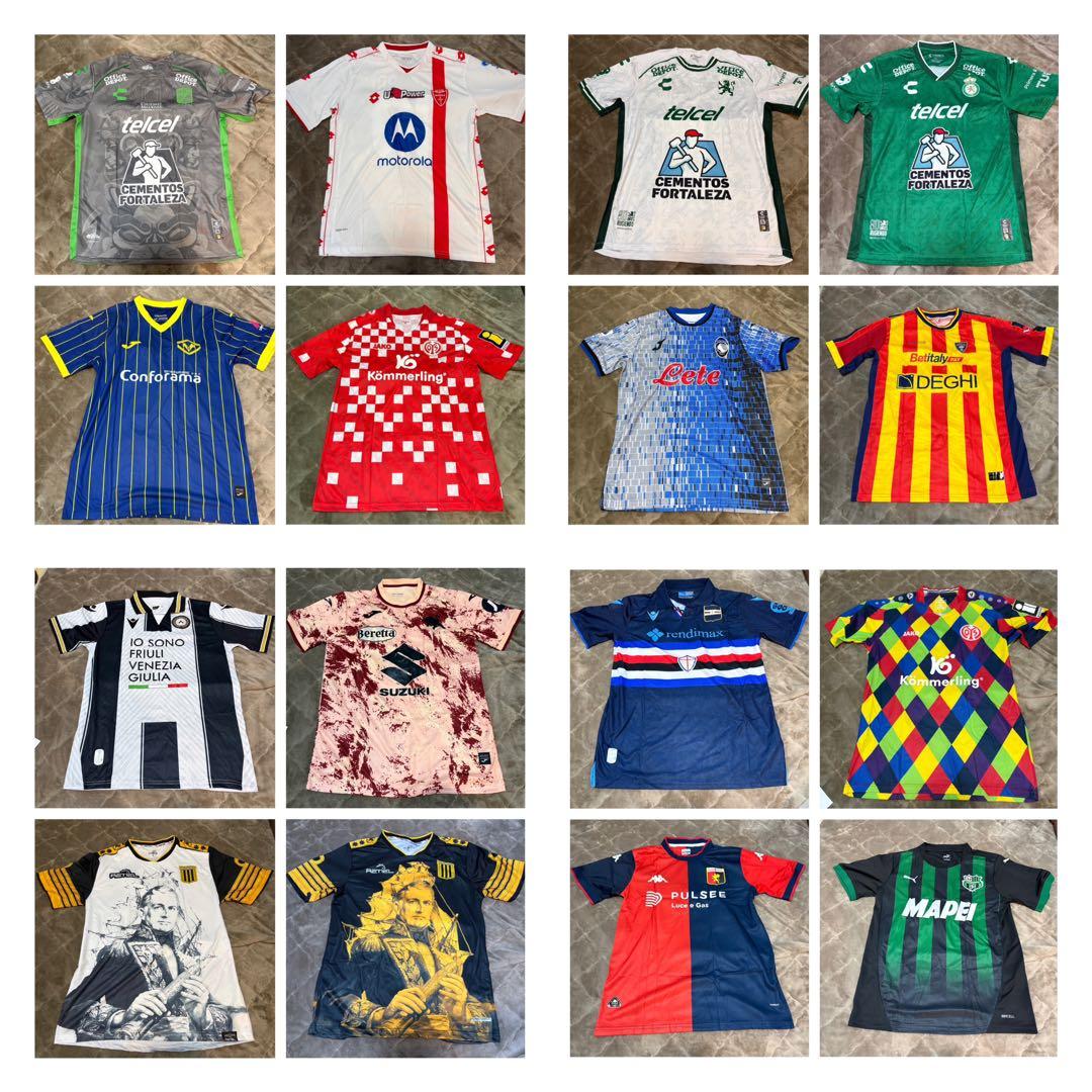 海外サッカー　ユニフォーム　セリエA ブンデス他　20枚セット+おまけ数枚