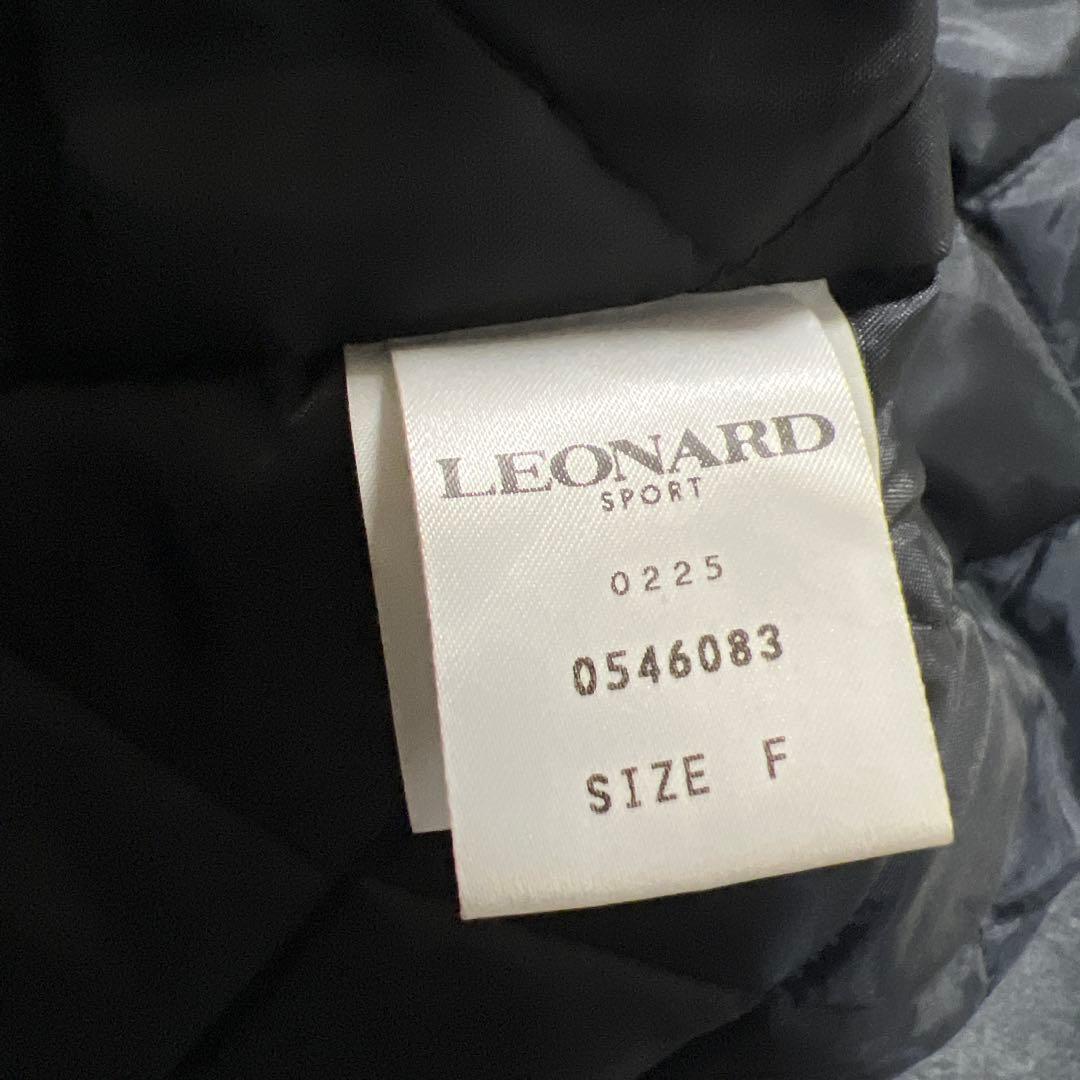 レオナール LEONARD ロングダッフルコート　黒　ベロア系　美品　フリー