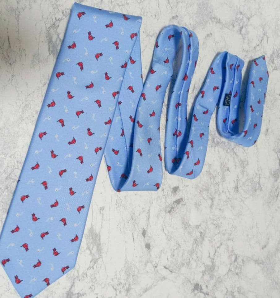 お*む様 【新品未使用】マリネッラ ネクタイ 猫 高級　上質　シルク　100周年