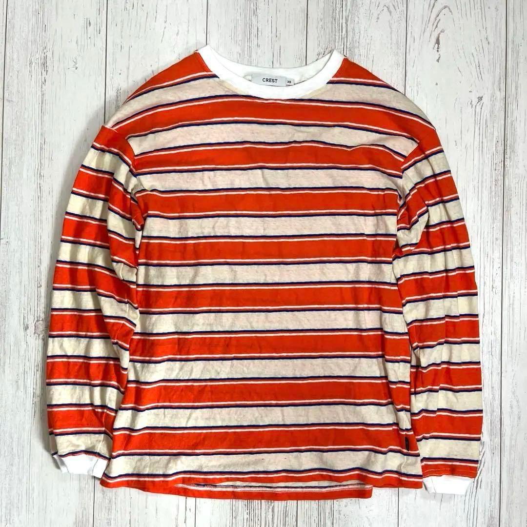 【極美品】 CREST CLOTHING Border long T shirt
