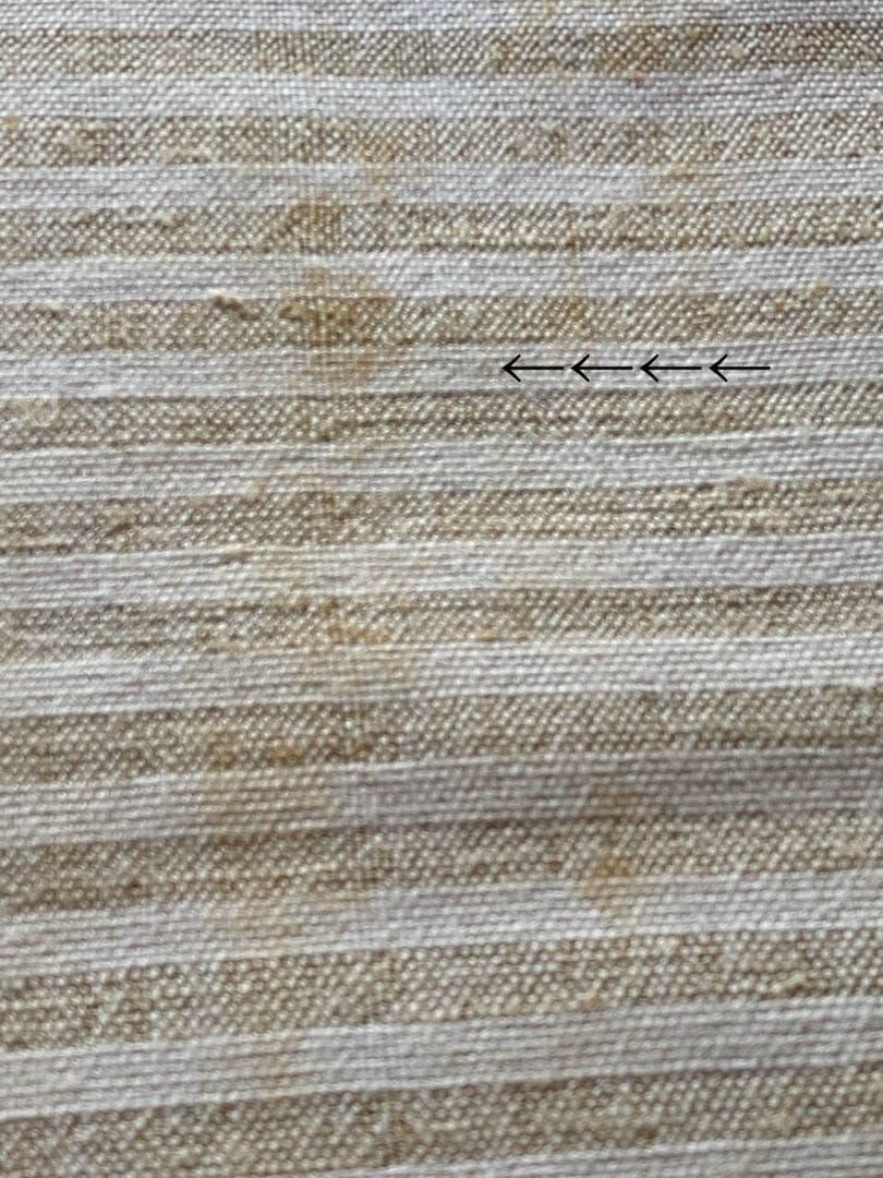 フランスアンティーク クロスステッチ コットンリネン ボーダー マルチクロス