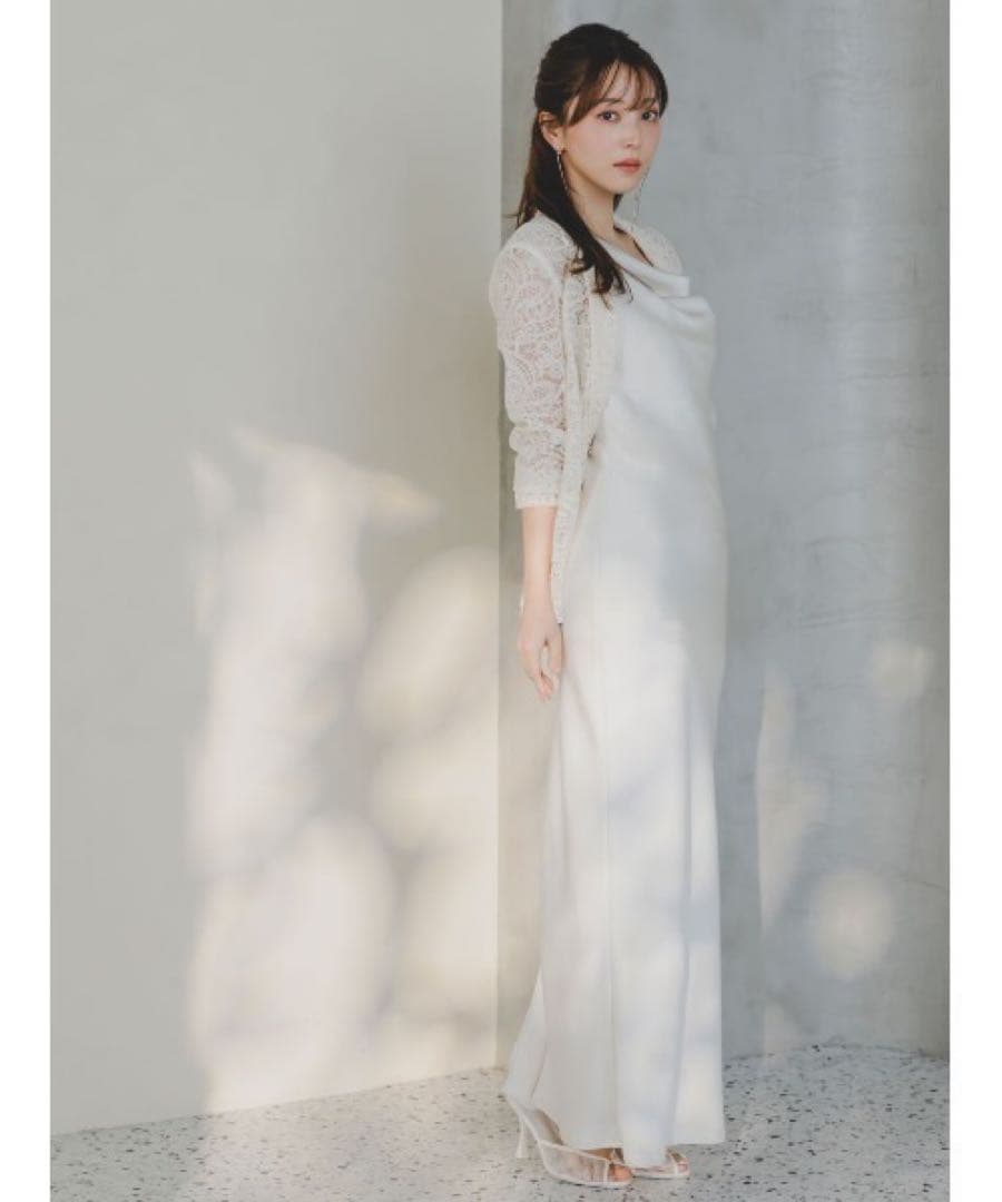 【新品】SNIDEL スナイデル レースジャケット×サテンキャミワンピset