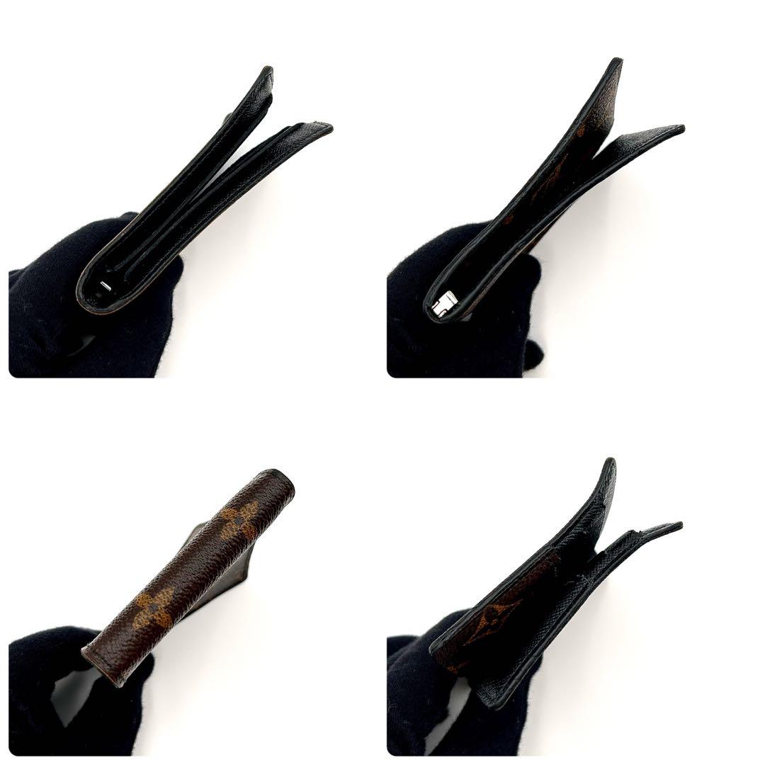 ルイヴィトン モノグラム ポルトフォイユパンス　2つ折り財布 マネークリップ